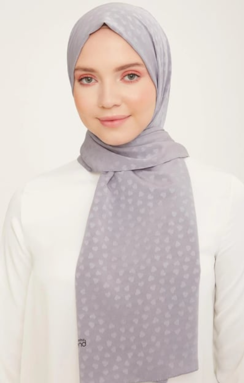 Armine Trend J.Capri Şal IST 4-358 Kalpli Gri