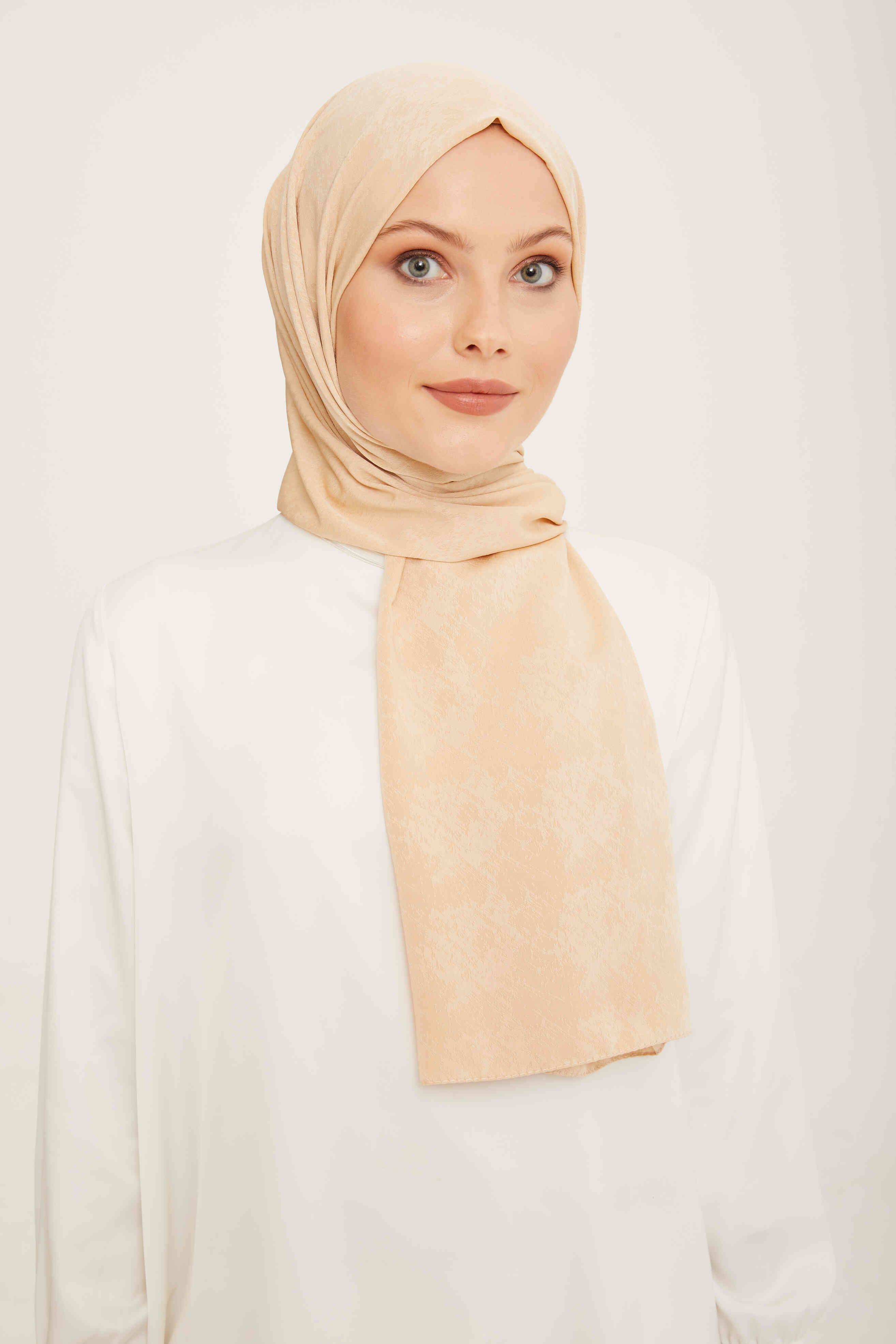 Armine Trend Capri Bej Şal Düz Renk Modern Elegance