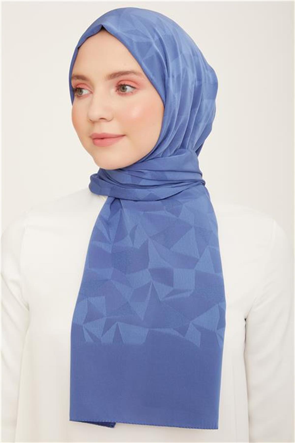 Mavi Desenli Moda Şal Armine J Capri