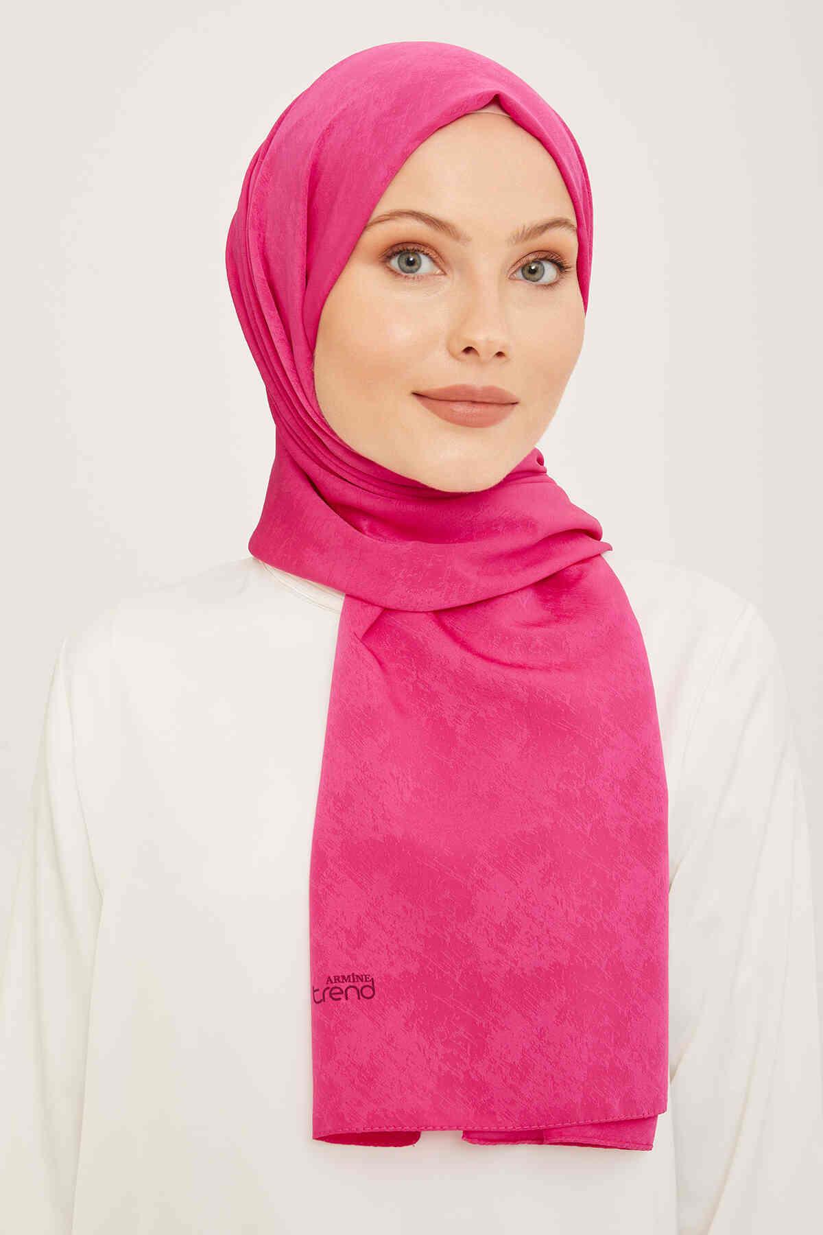 Armine Trend JCapri Pembe Zarif Düz Renk Şal