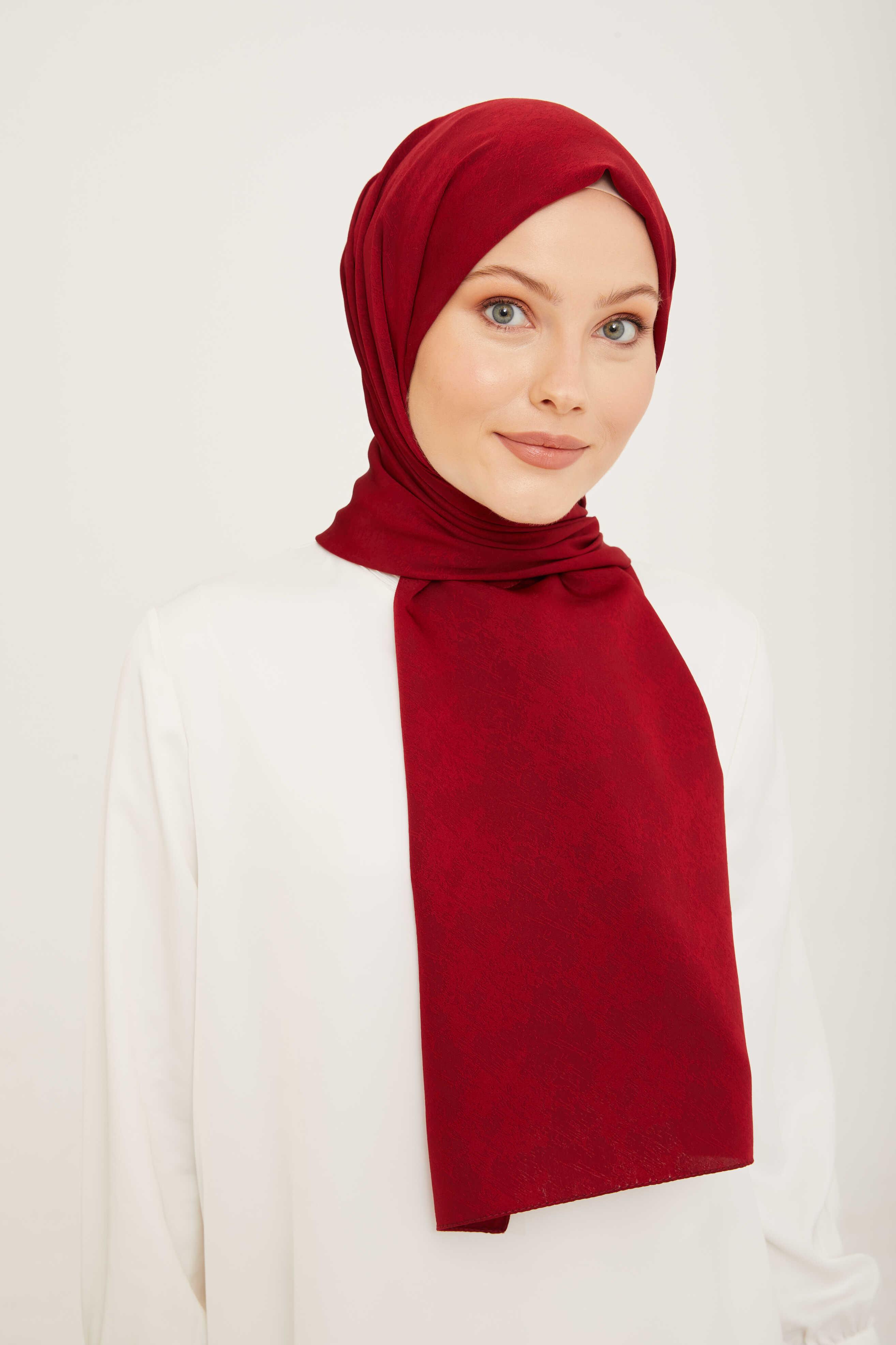 Armine Trend J Capri Vişne Çürüğü Düz Renk Eşarp Şal Lüks Modal