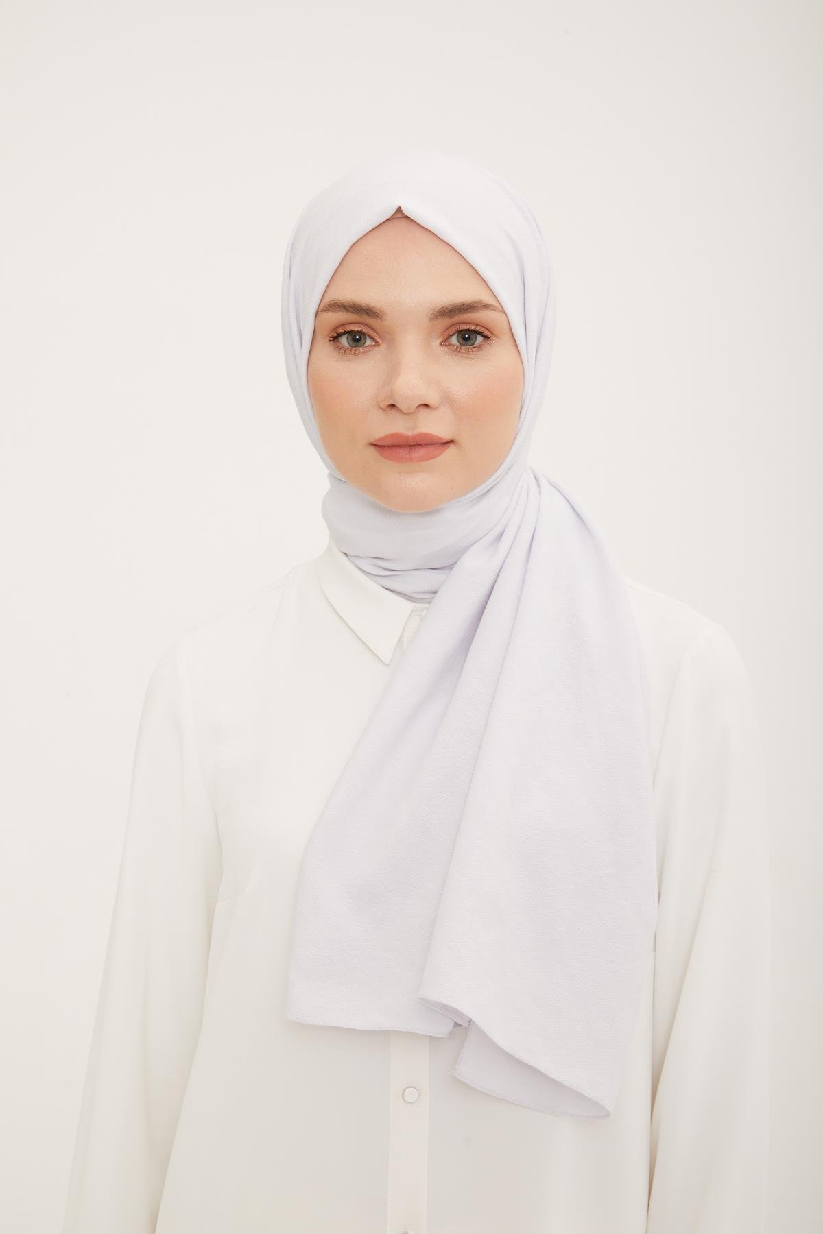 Armine Trend Cazz Beyaz Premium Şal Şıklığı