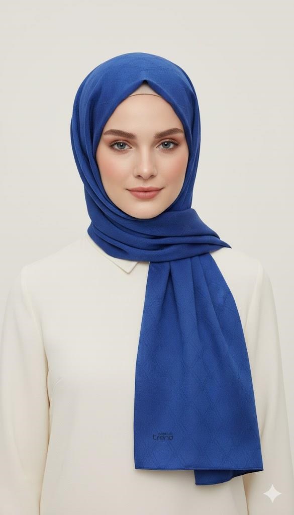 Armine Trend Janjan Jakar 6 Saks Mavi Monogram Desenli IST 21183