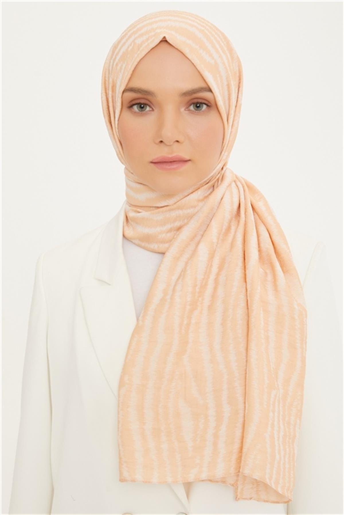 Armine Modest Tarz Bej Pure Lina Şal