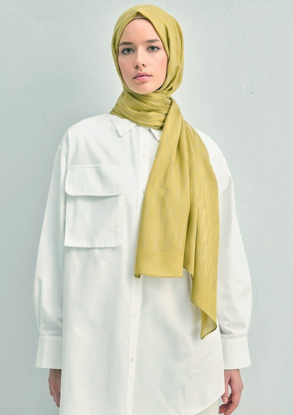 Armine Trend Lyon Şal 3-247312 Yağ Yeşili