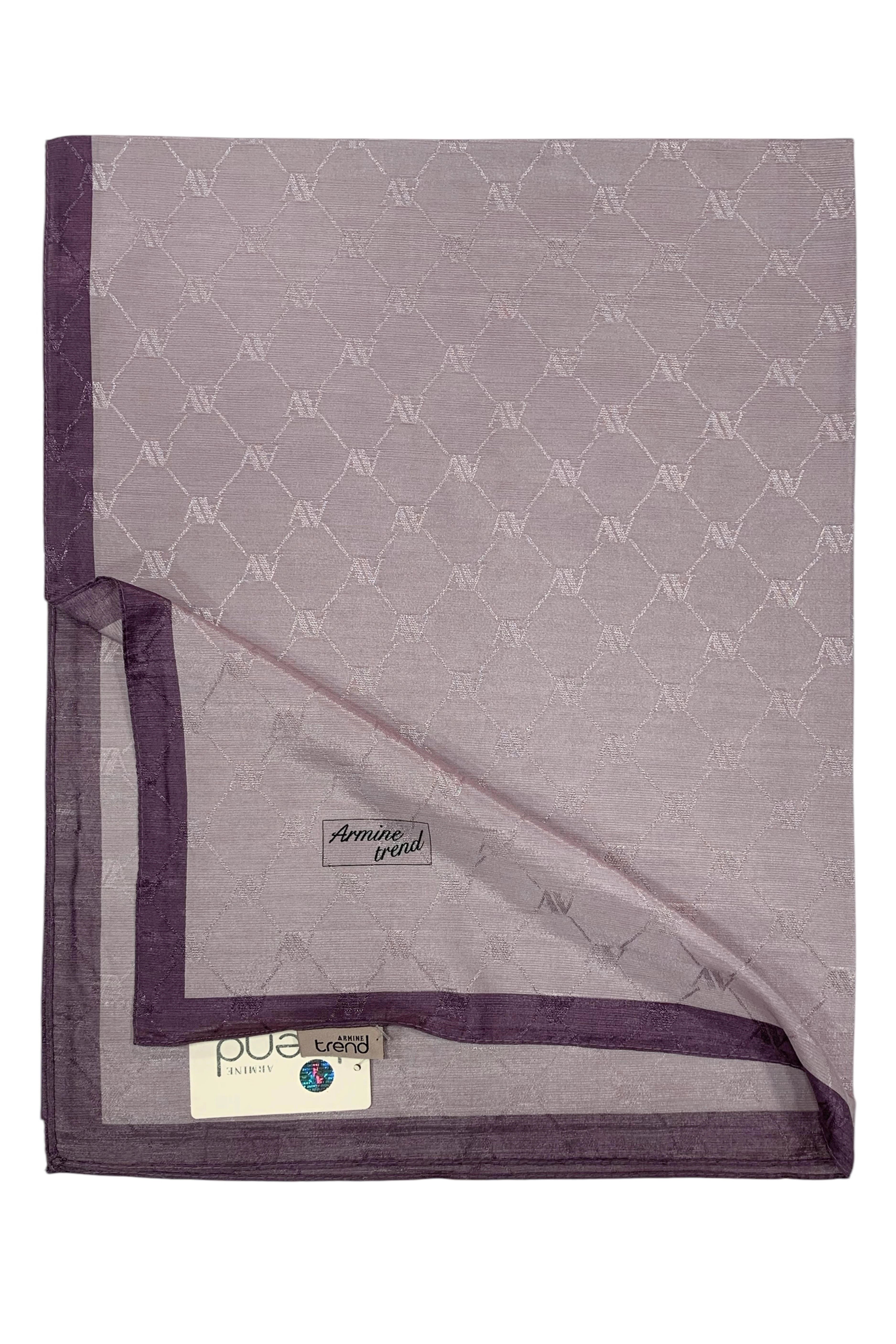 Armine Trend Monogram Şal 2 - 128  -  Leylak