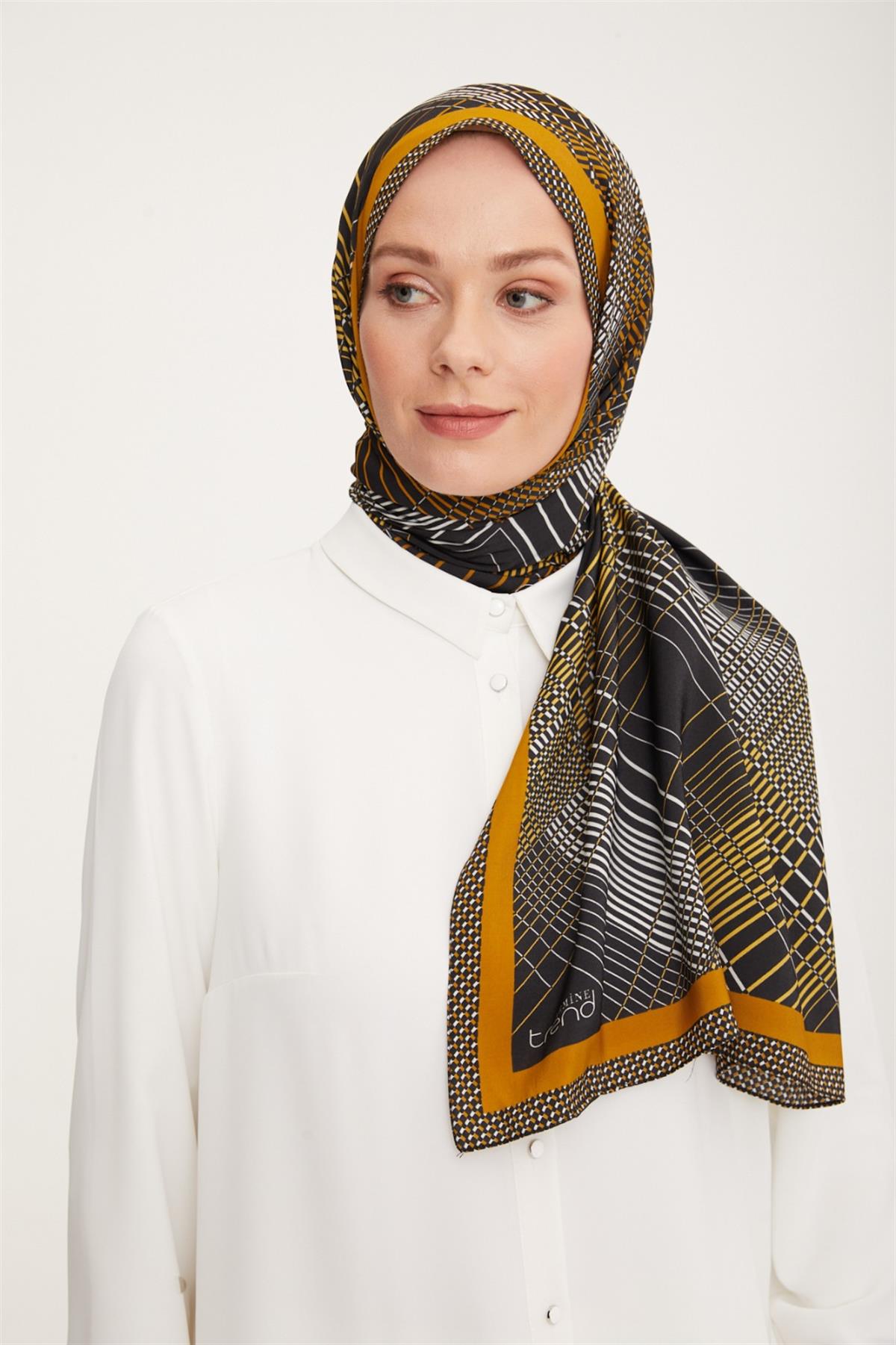 Armine Trend Zarif Siyah Modal Şal Elegance Noir