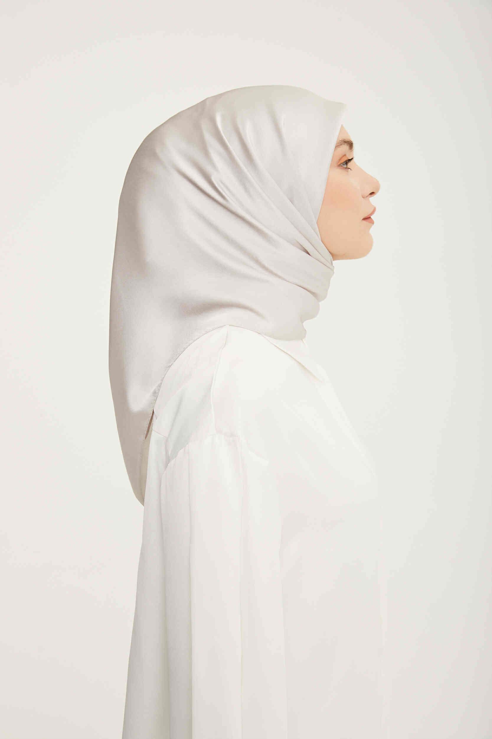 Armine Modern Şifon Eşarp Jan Jan Düz Renk Tasarım