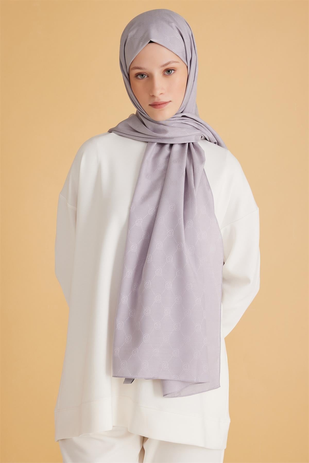 Belli Fresh Monogram Şal 3 Gümüş 105