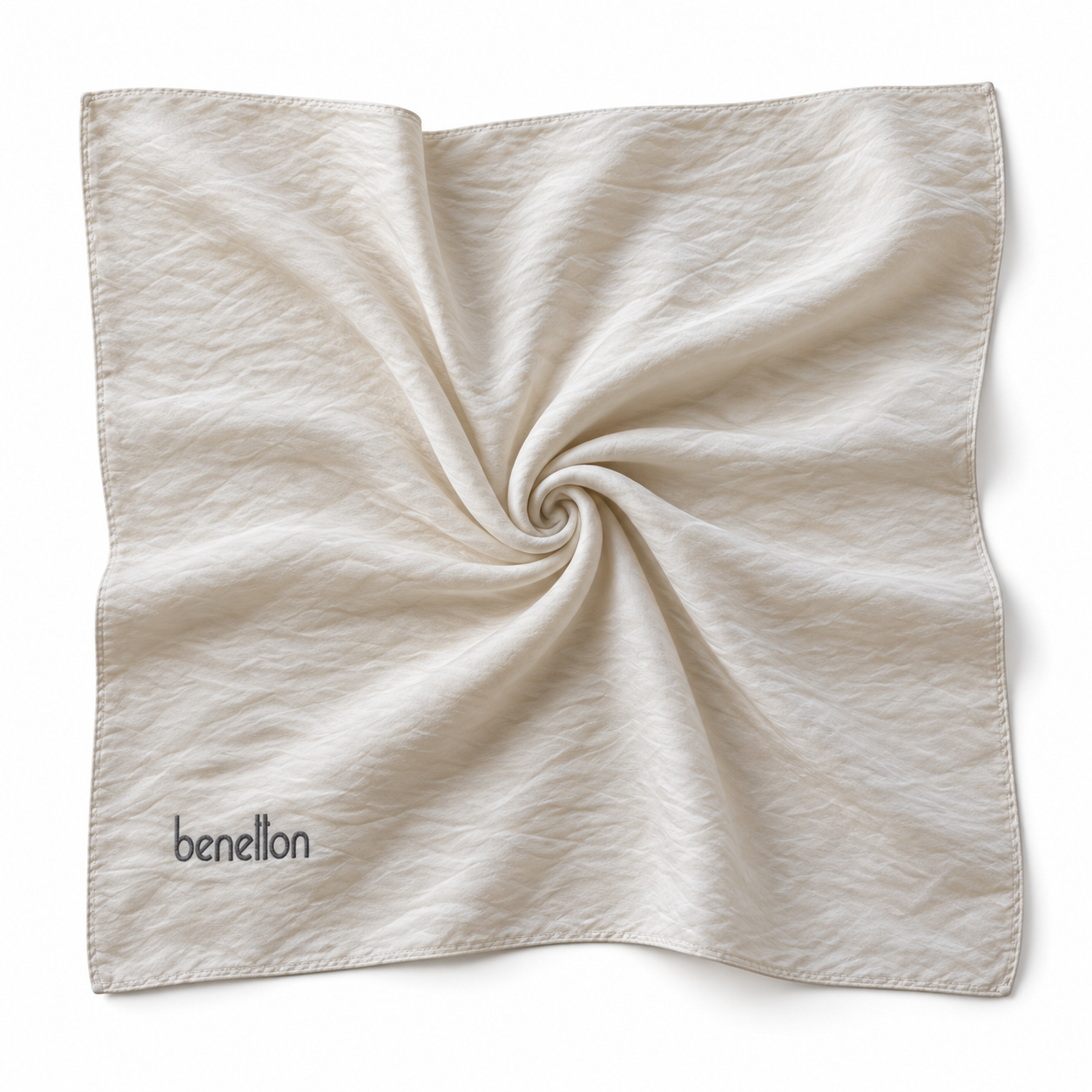 Benetton Siena Eşarp 1022 057 İnci Düz Desen