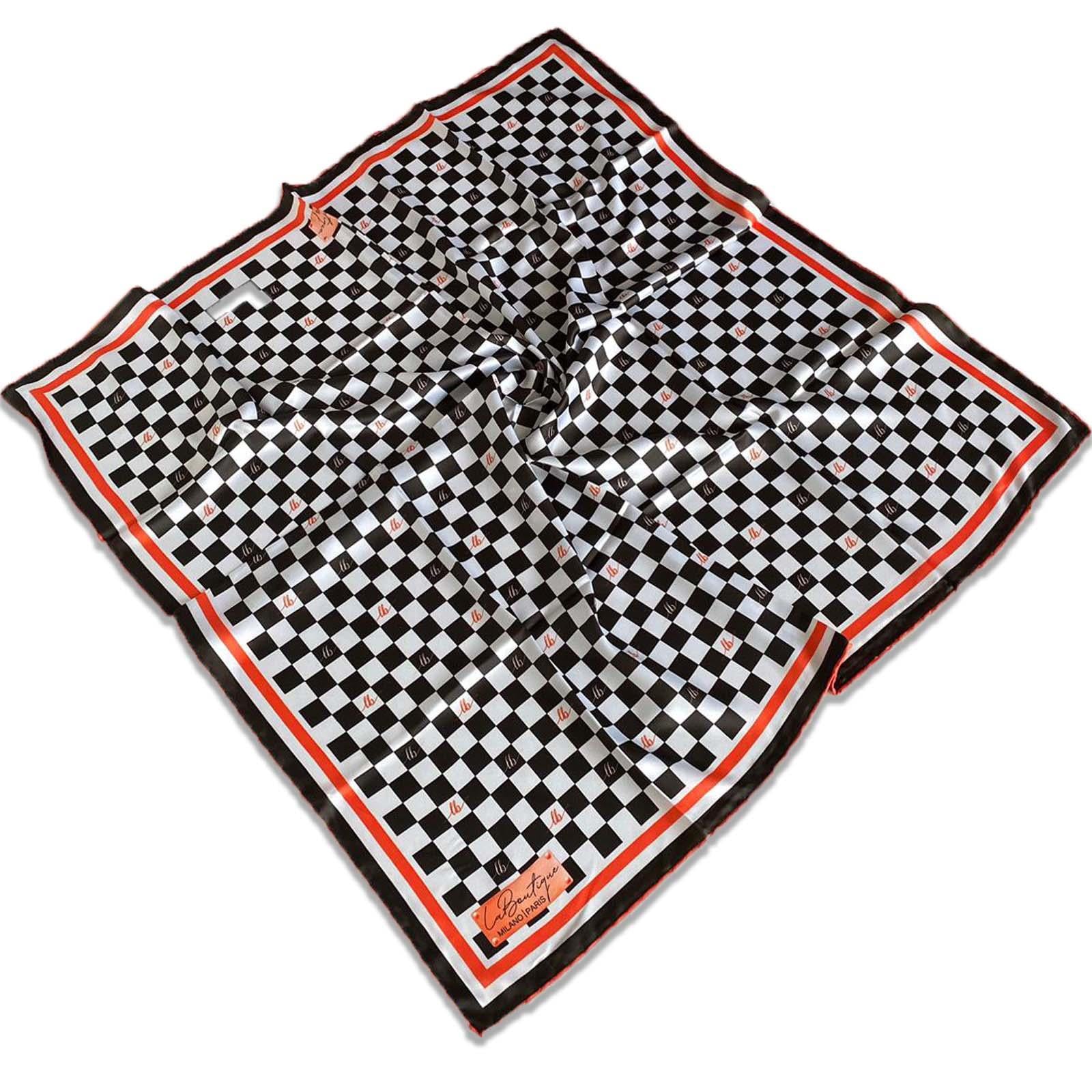 Defolu Polyester La Boutique Dama Desenli Eşarp 32554