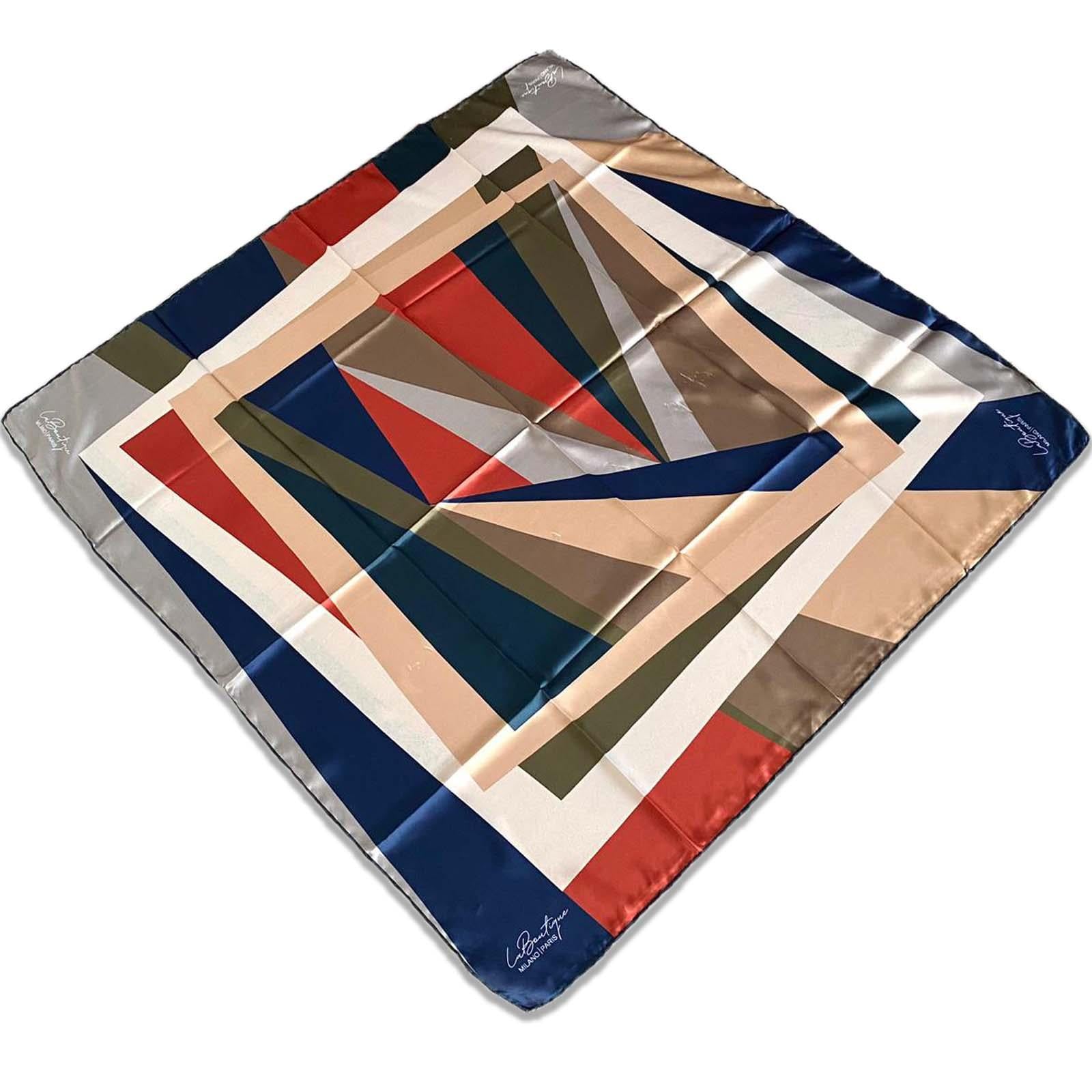 Defolu Polyester La Boutique Renkli Karma Desen Eşarp 32568