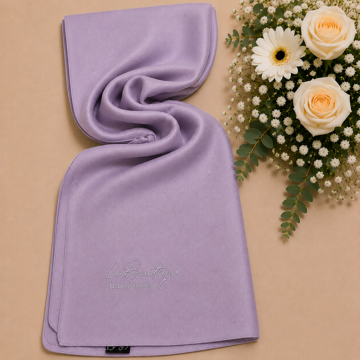 La Boutique Abiye Açık Lila Düz Renk Şal IST 1-26744