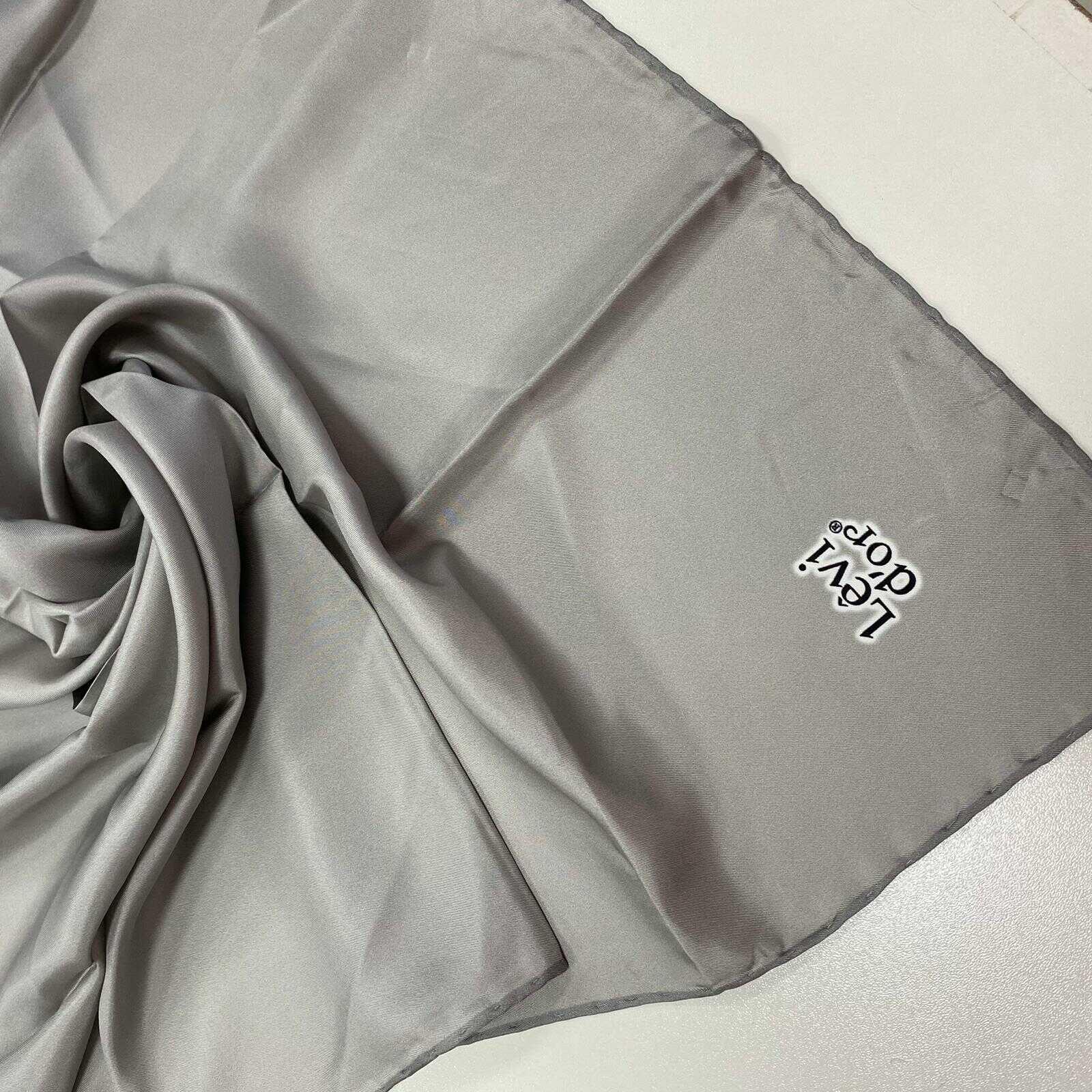 Levidor Premium Gümüş Tivil İpek Şık Eşarp