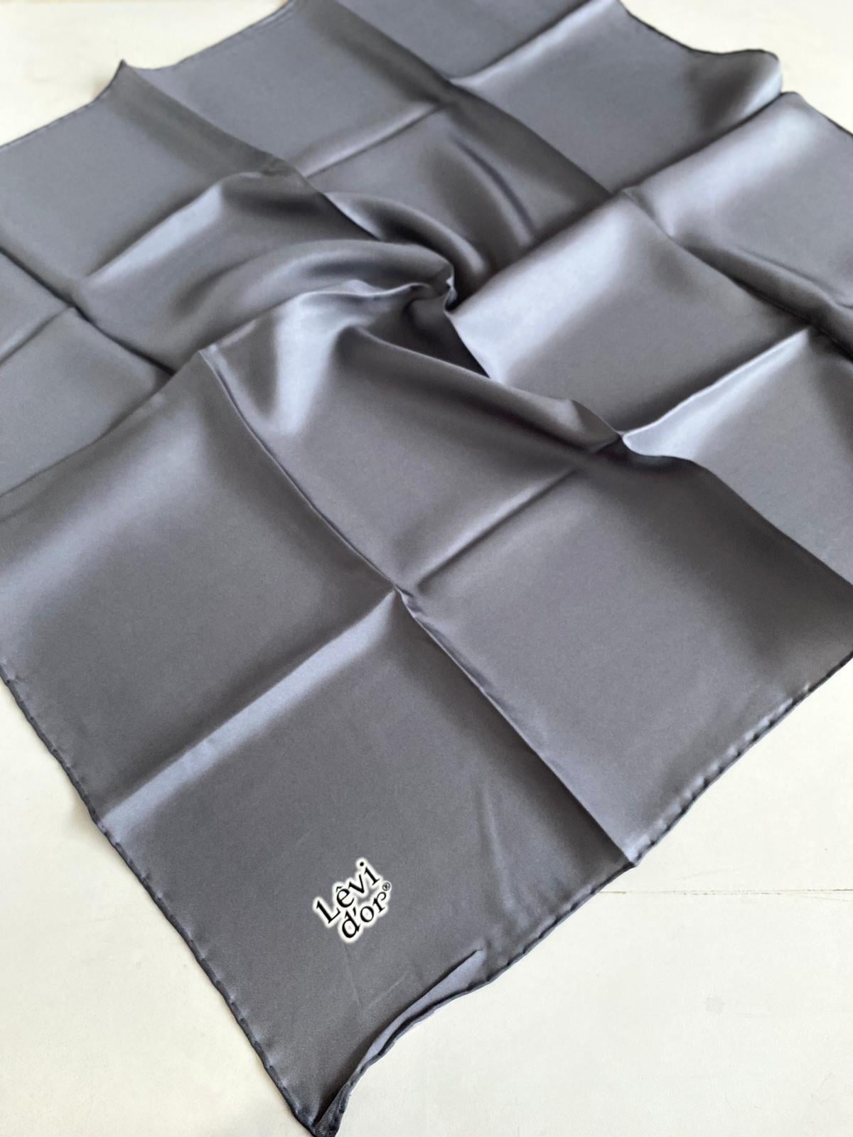 Levidor Tivil İpek Eşarp 43983 Gri