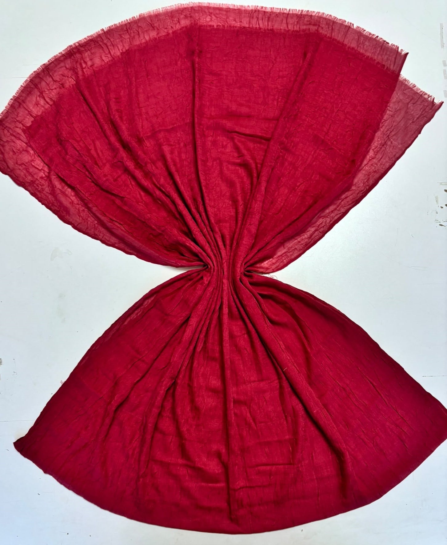 Moda Kaşmir Bambu Crash Soft Fuşya Şal - 55501
