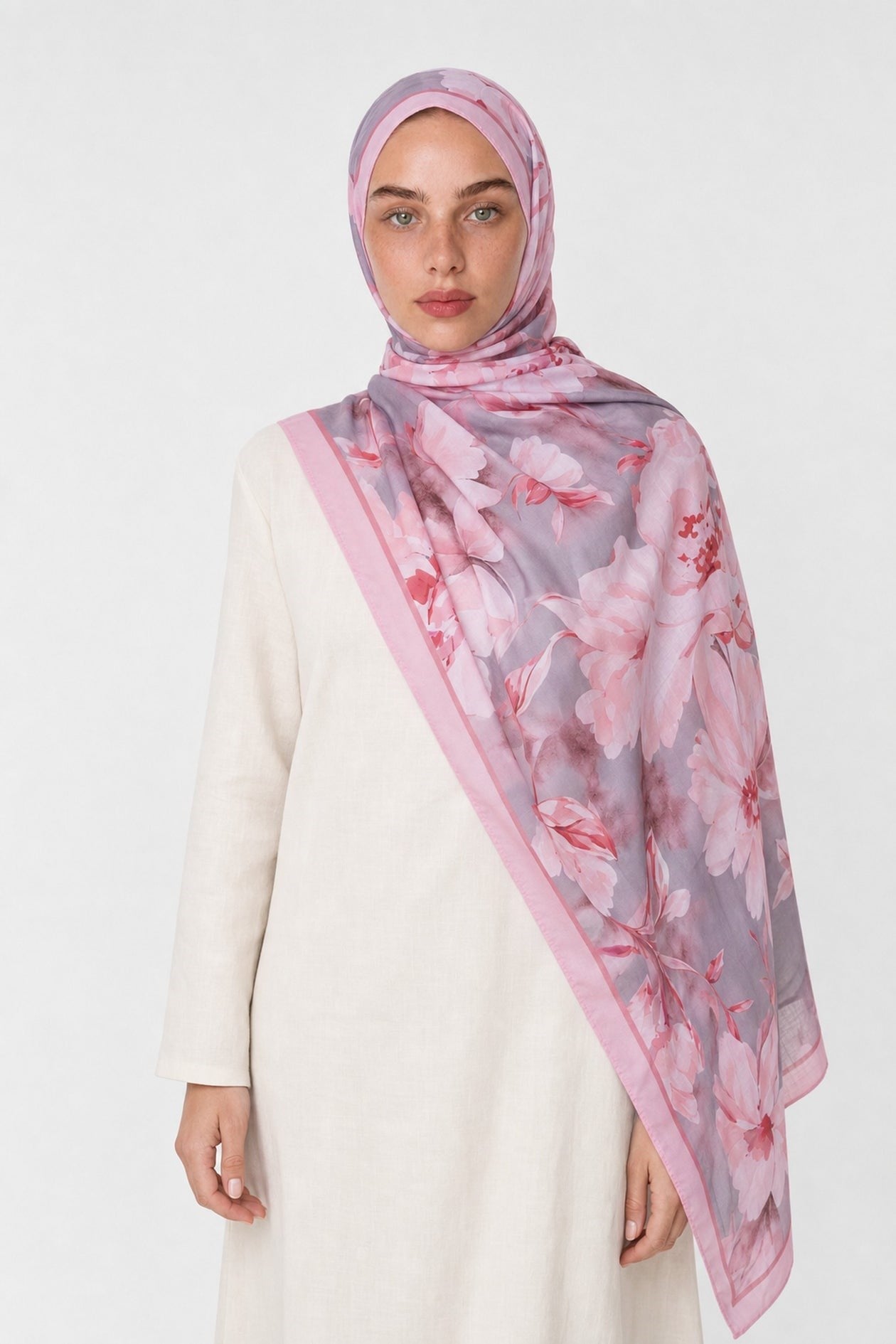 Moonncorn Serene Desen Pembe Neo Crash Şal