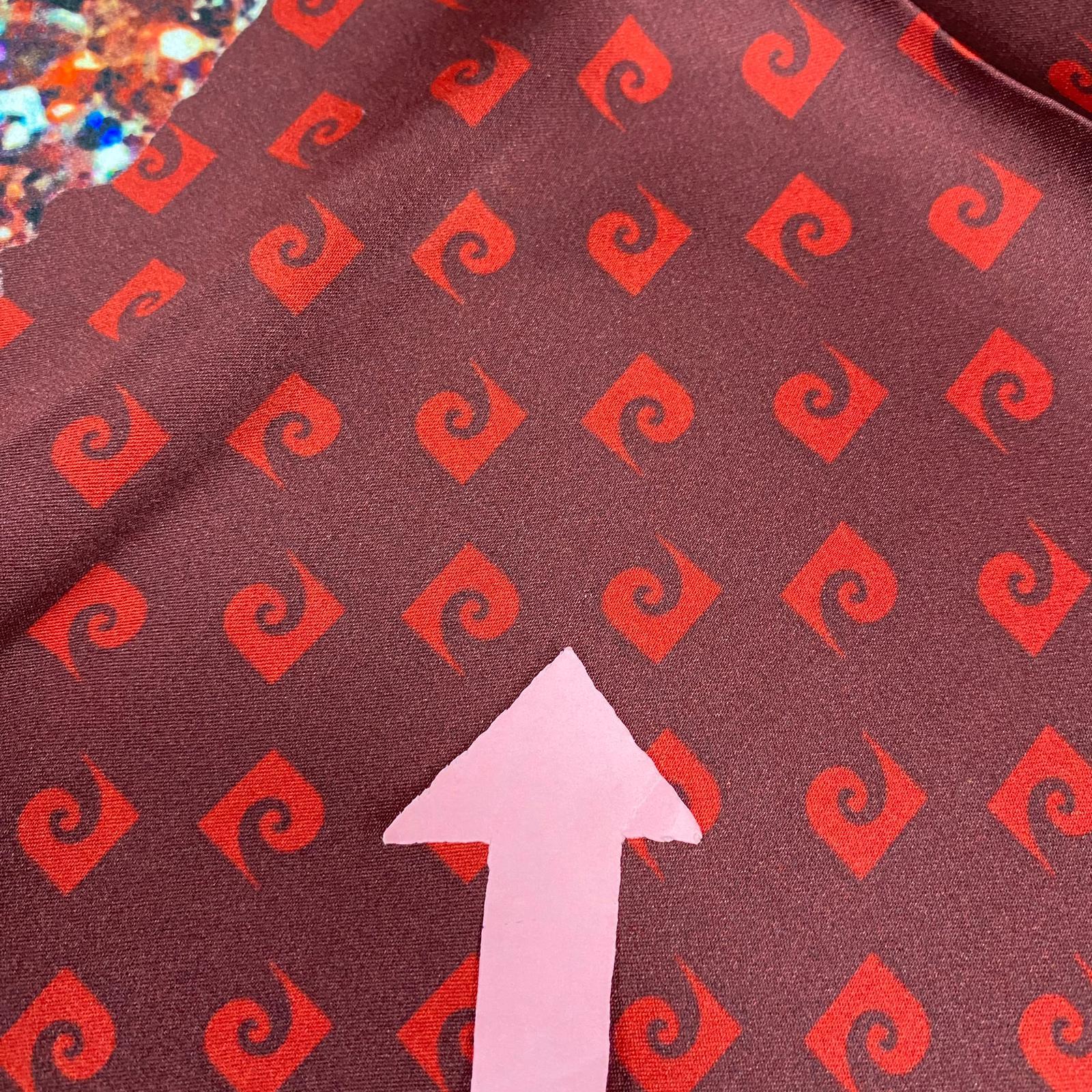 Pierre Cardin Bordo Logo Desenli Sura İpek Şık Eşarp