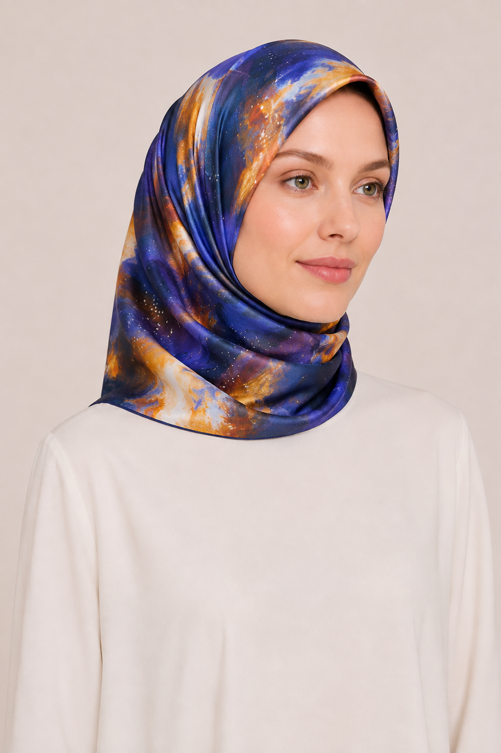 Pierre Cardin Colorful Twill Silk Scarf 7955438-921