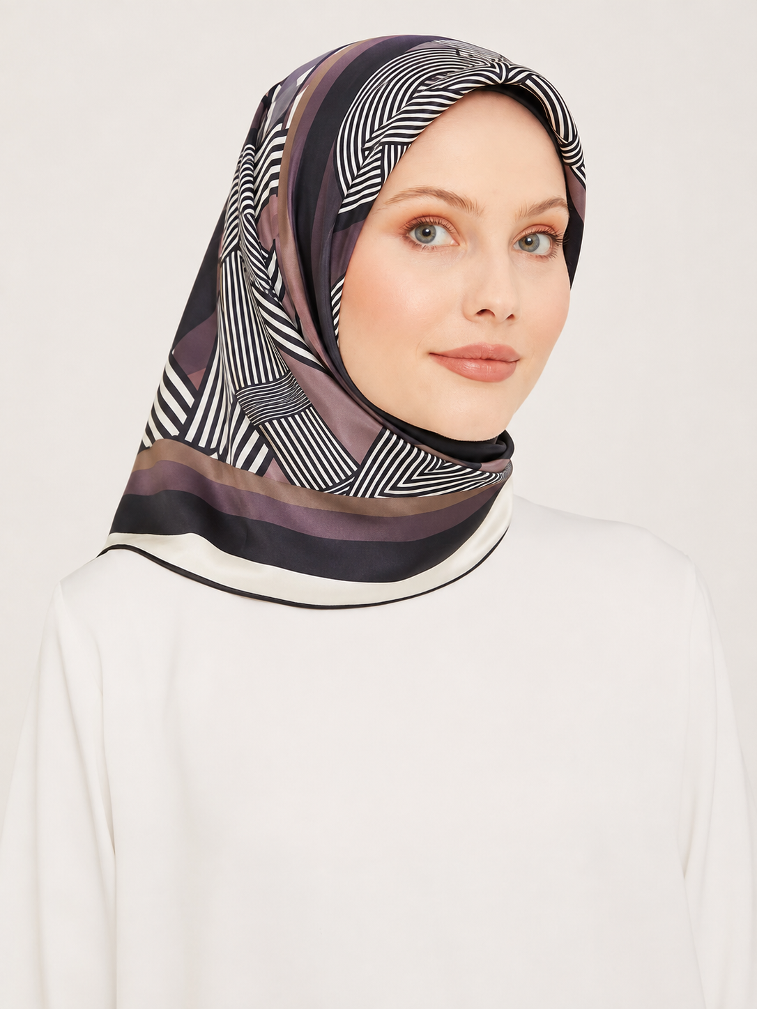 Pierre Cardin Siyah Kahverengi Karma Desen Sura İpek Eşarp 8339230 - 317