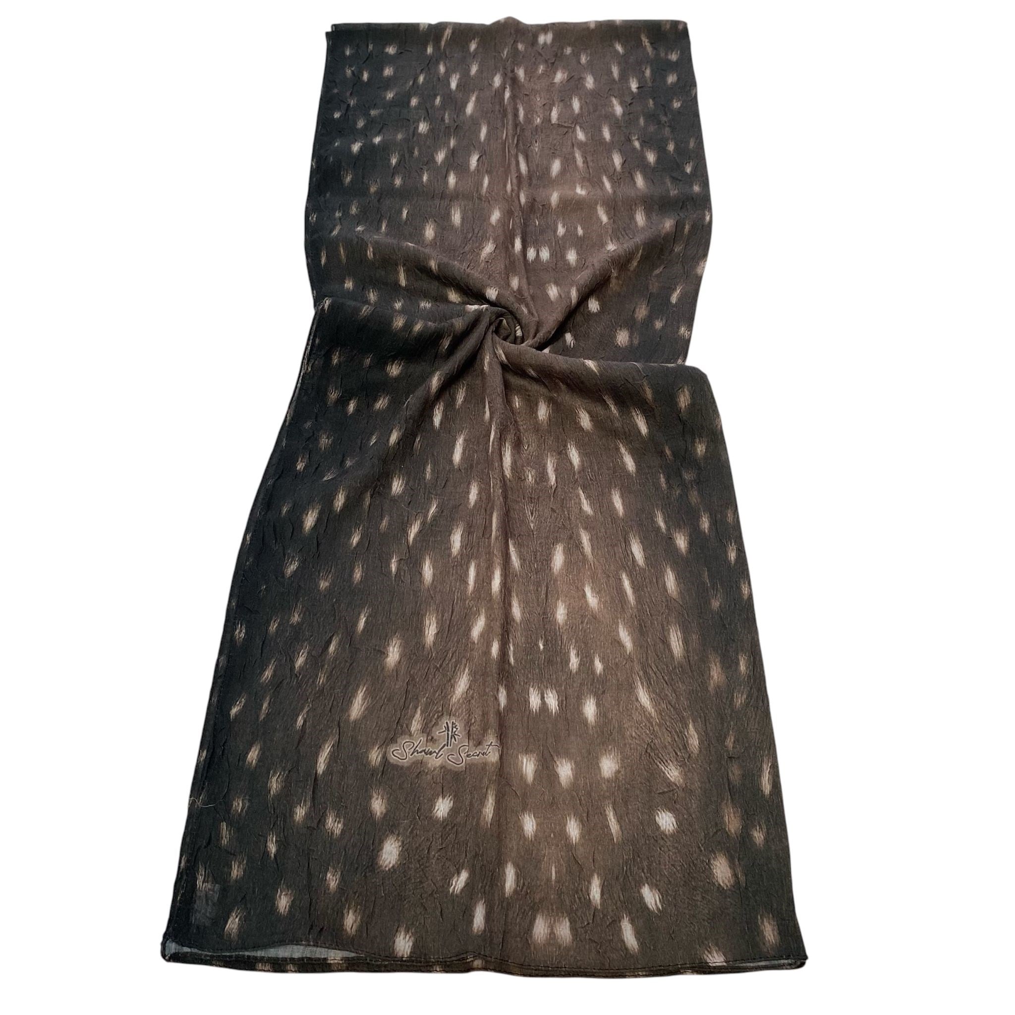 Shawl Secret Ceylan Desen Dijital Bambu Kraş Şal 54286