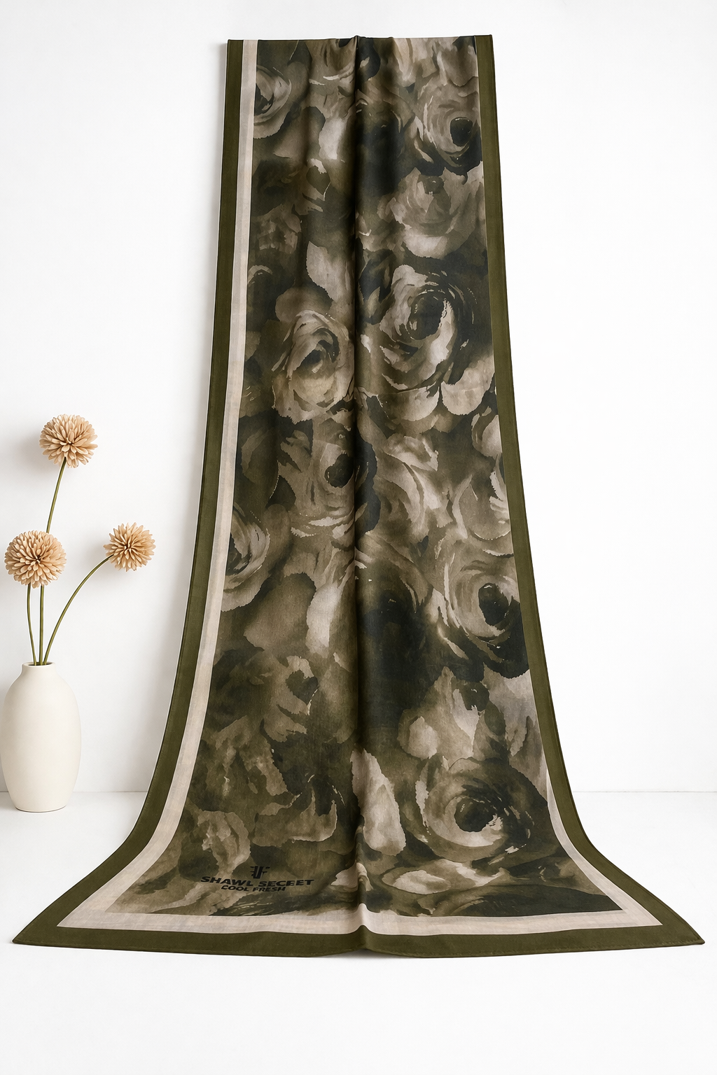 Shawl Secret Cool Fresh Şal 53865 Haki Yeşil 
