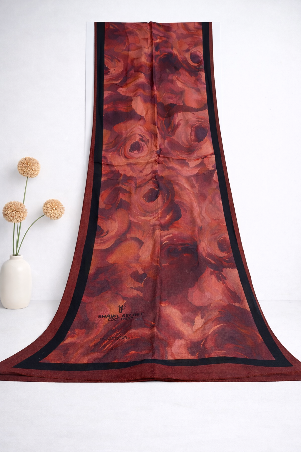 Shawl Secret Cool Fresh Şal 53866 Bordo 