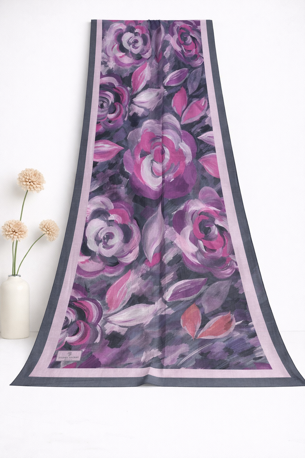 Shawl Secret Glamour Şal 54037 Gri-Lila