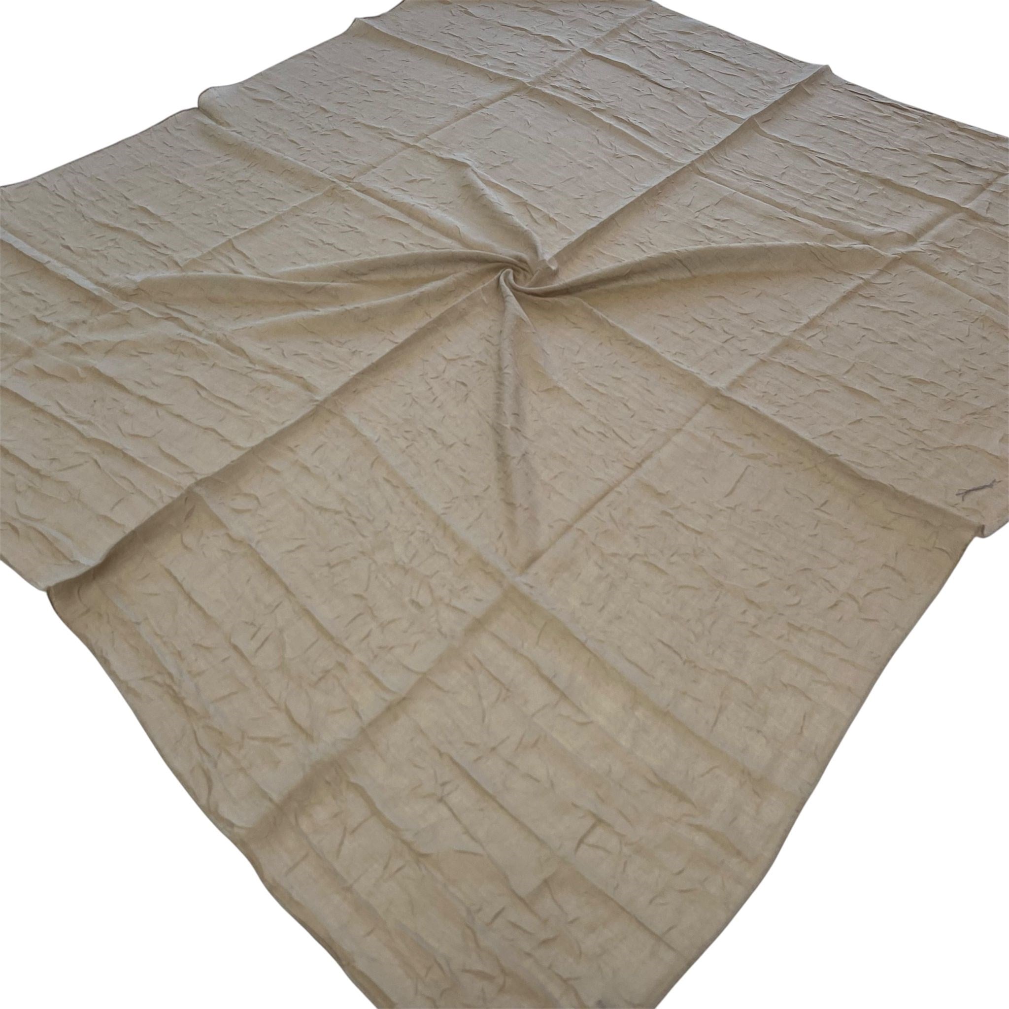 Shawl Secret Yazlık Kraş Eşarp Açık Vizon 55060