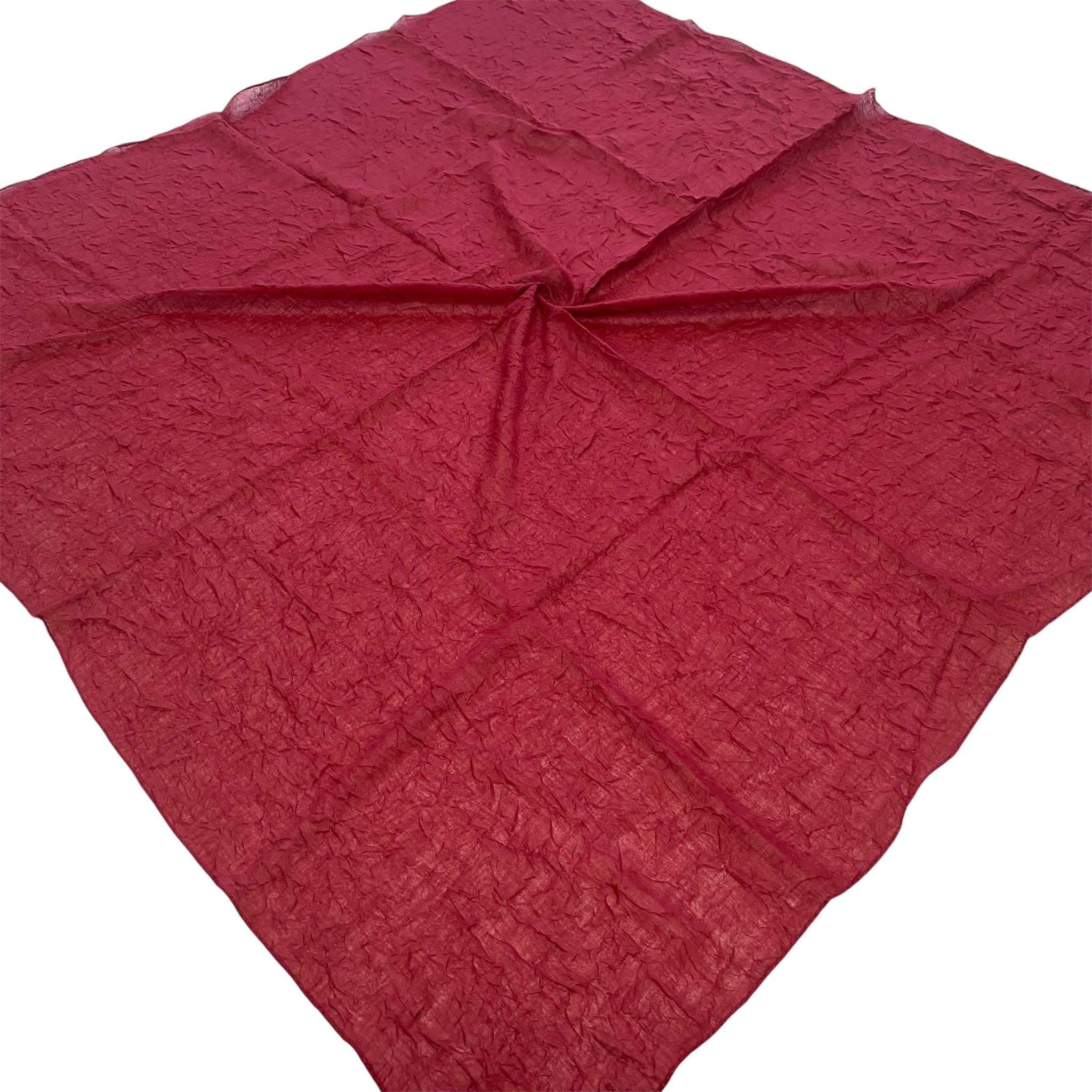 Shawl Secret Yazlık Kraş Eşarp Bordo 55076