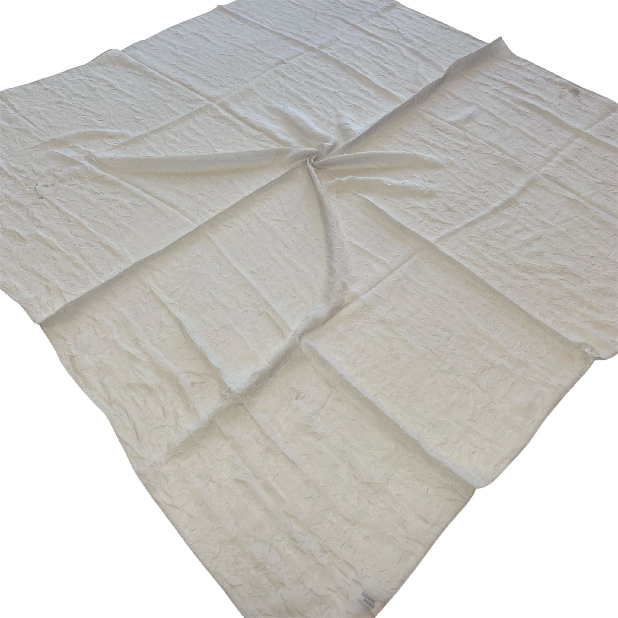 Shawl Secret Yazlık Kraş Eşarp Gümüş 55084