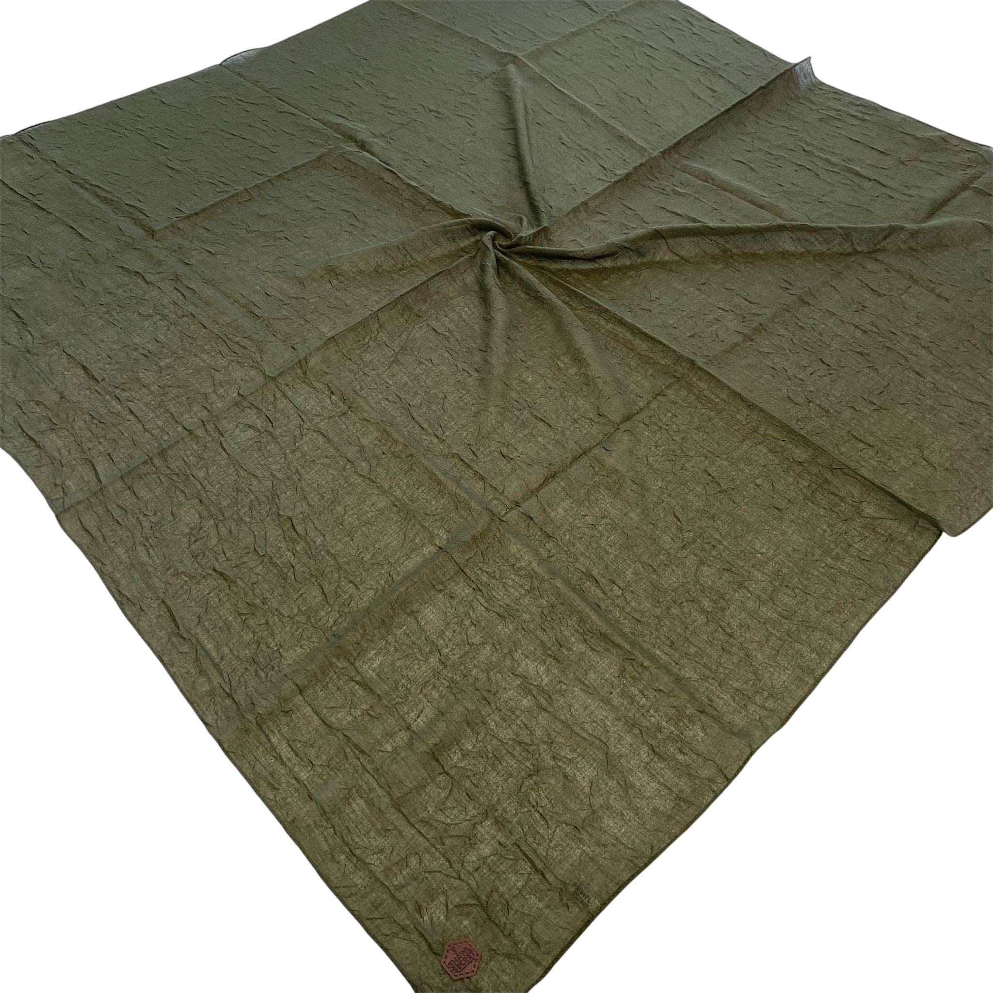 Shawl Secret Yazlık Kraş Eşarp Kamuflaj Yeşili 55059