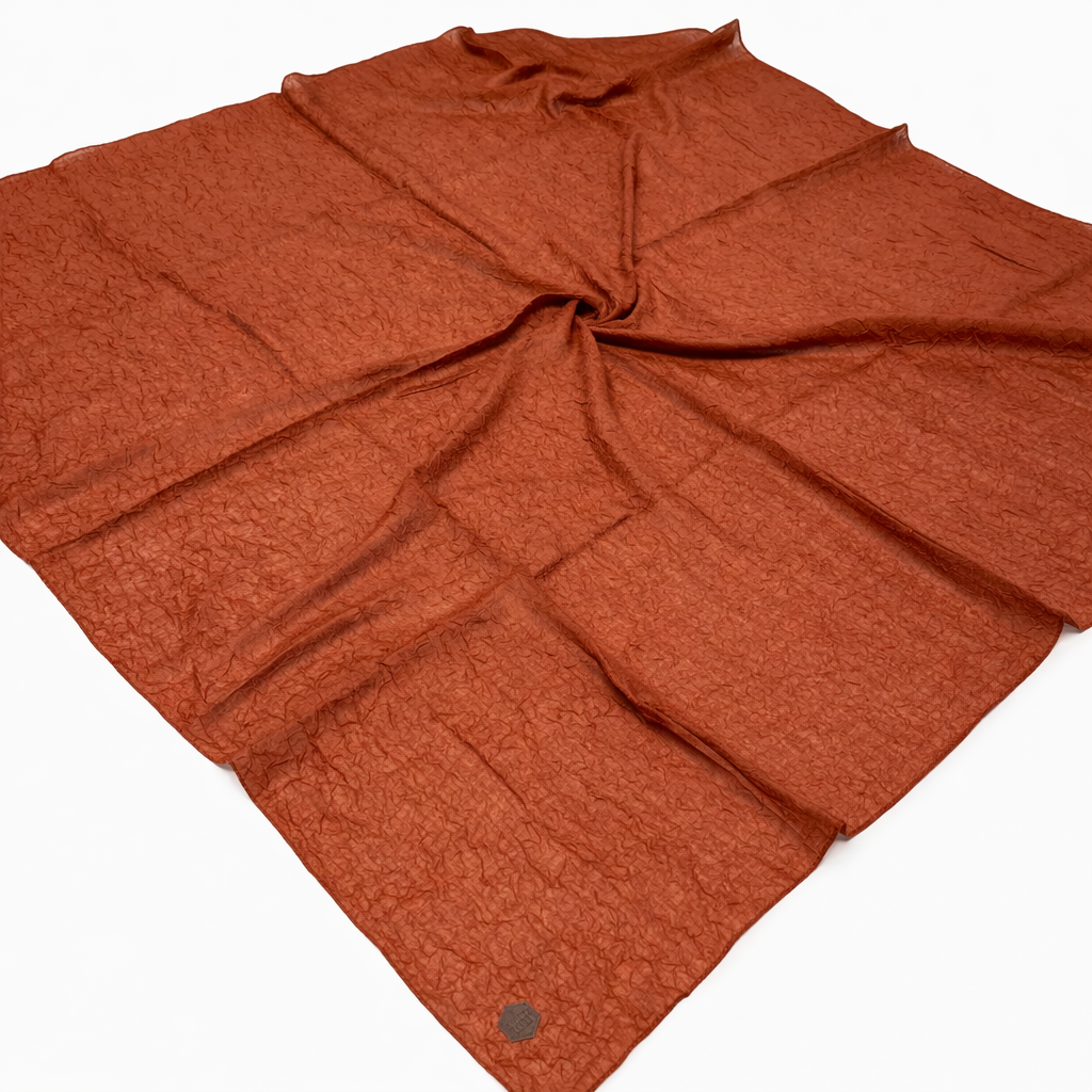 Shawl Secret Yazlık Kraş Eşarp Kiremit 53845