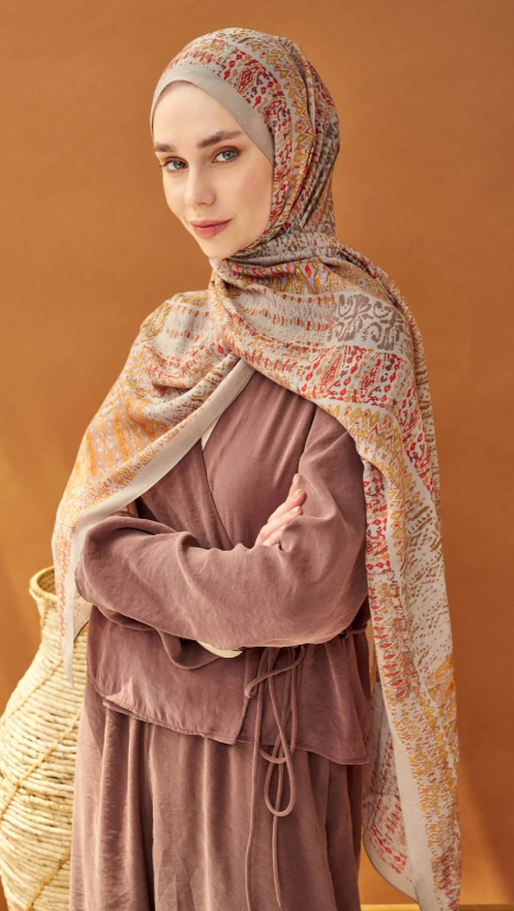 Silk Home Riva Şal Tencel Terra Vizon