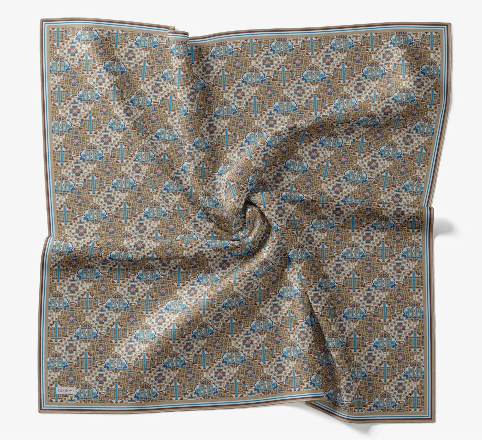Silk Home Soft Eşarp Etnik Desenli