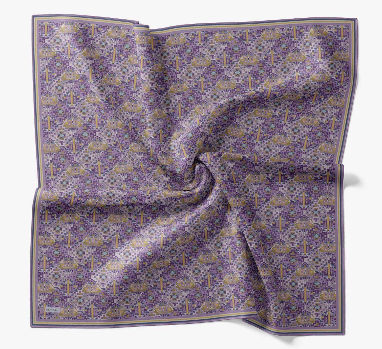 Silk Home Soft Eşarp Etnik Desenli