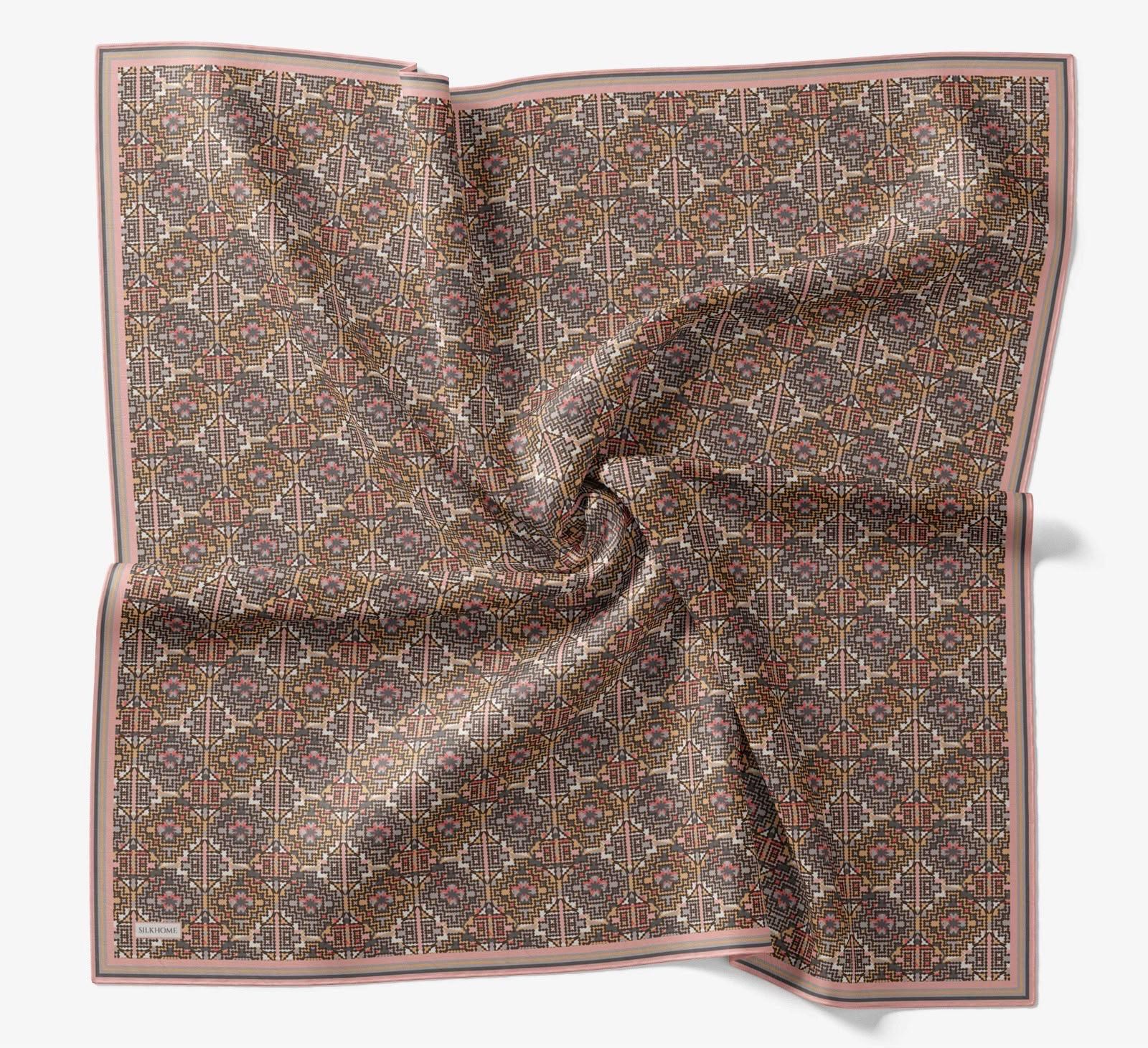 Silk Home Soft Eşarp Etnik Desenli