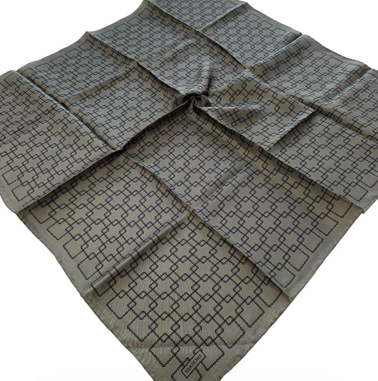 Silk Home Tivil İpek Eşarp 11524 - 06 Pastel Yeşili Zincir Desen