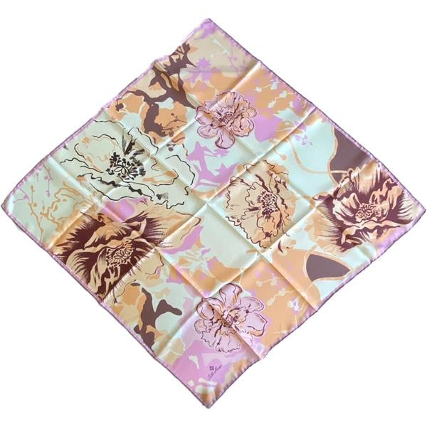 Silk Home Tivil İpek Eşarp 37911 Pembe Karışık Desen