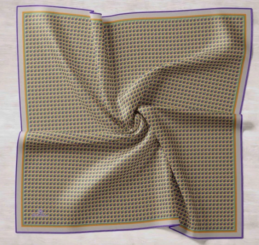Silk Home Tivil İpek Eşarp IST 11438 - 31  Açık Vizon, Petrol Yeşili, Hardal, Mor