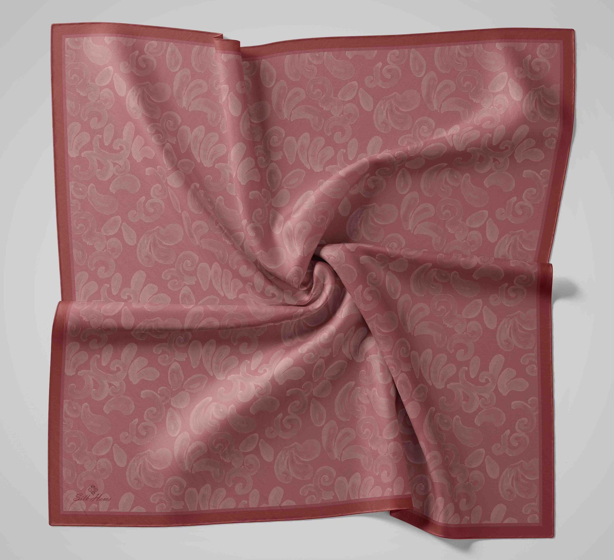 Silk Home Velora Eşarp IST 160004-02 Gül Kurusu Soyut Desen