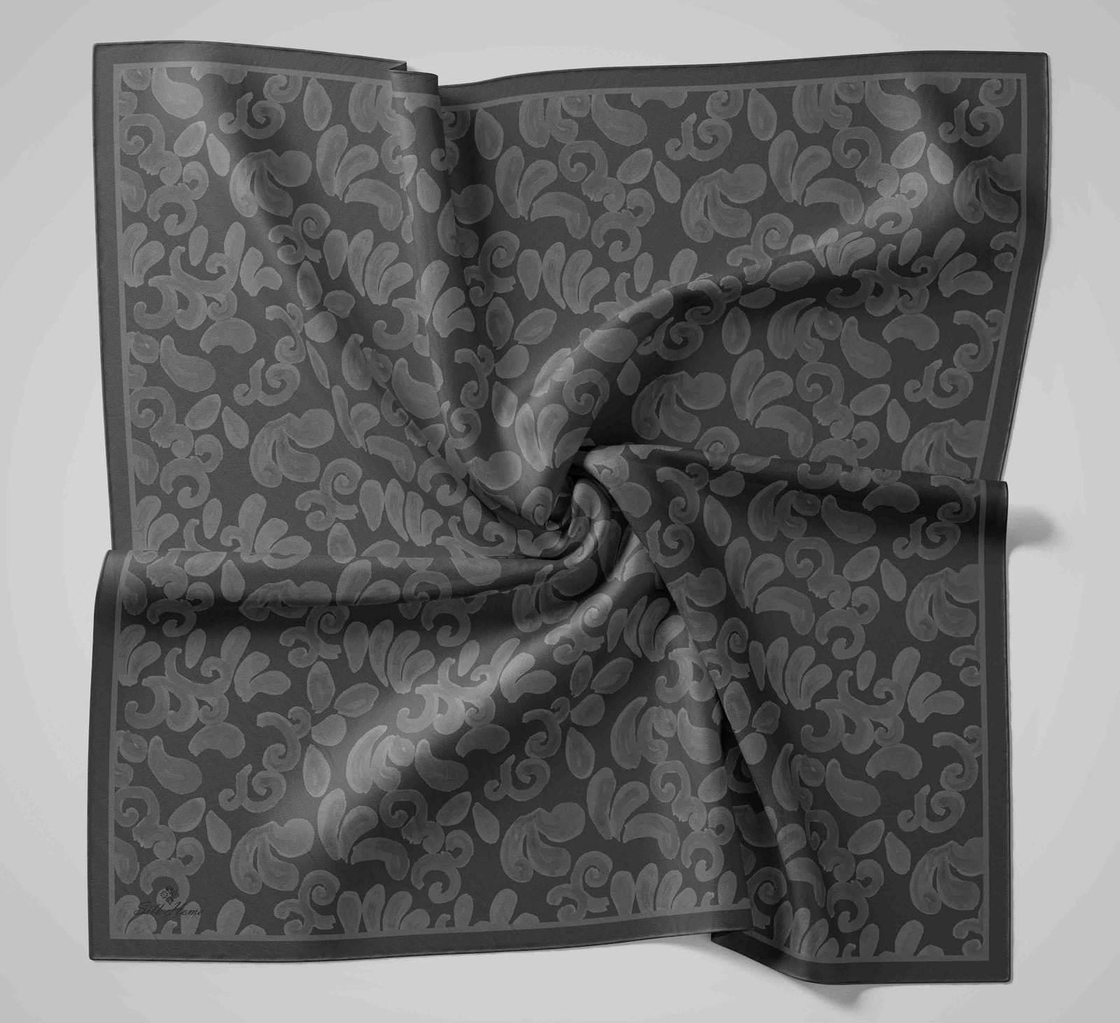 Silk Home Velora Eşarp IST 160004-03 Füme Soyut Desen