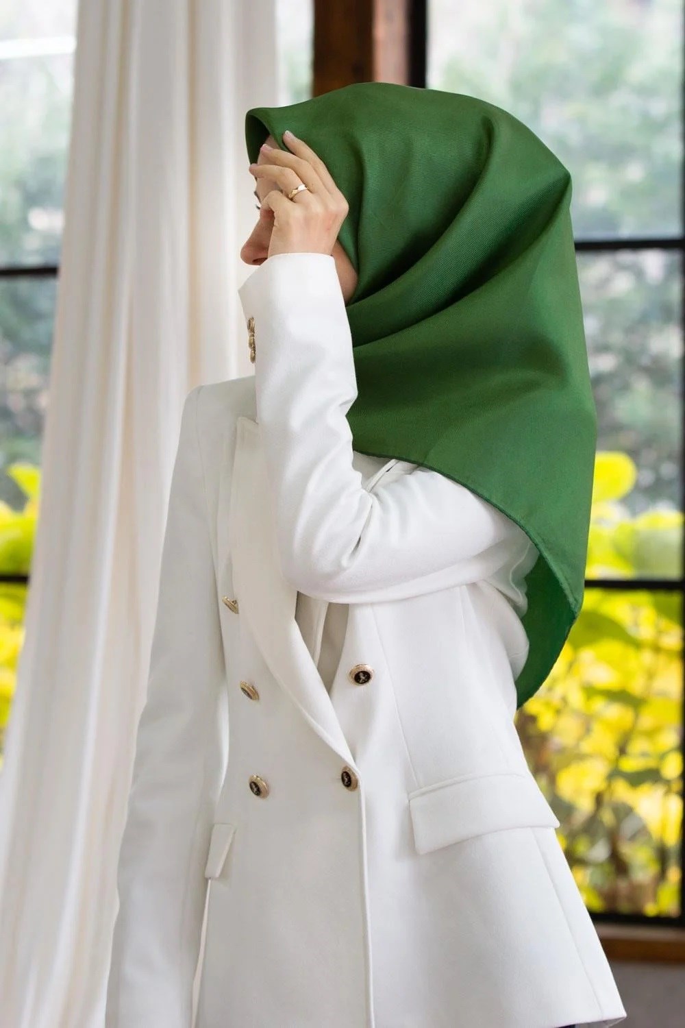 Vissona Exclusive Tivil 50691 - 0035 Benetton Yeşili Düz Renk