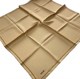 Aker Defolu Tivil İpek Eşarp 54660 Gold Düz Renk