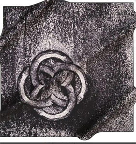 Aker İpek Tivil Eşarp IST 8269713-913 Siyah Monogram Desen