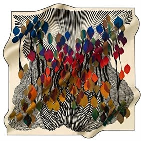 Aker Sport Tivil Eşarp 8559795 911 Bej Geometrik  Desen