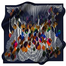 Aker Sport Tivil Eşarp 8559795 921 Lacivert Geometrik  Desen