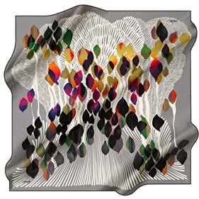 Aker Sport Tivil Eşarp 8559795 972 Füme Geometrik  Desen