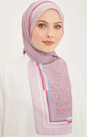 Armine Life Şal 5368-21 Pembe Karışık Desen