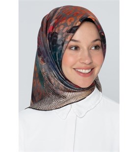 Armine Nostalji Tivil İpek 8201 - 31 Krem,Turuncu  